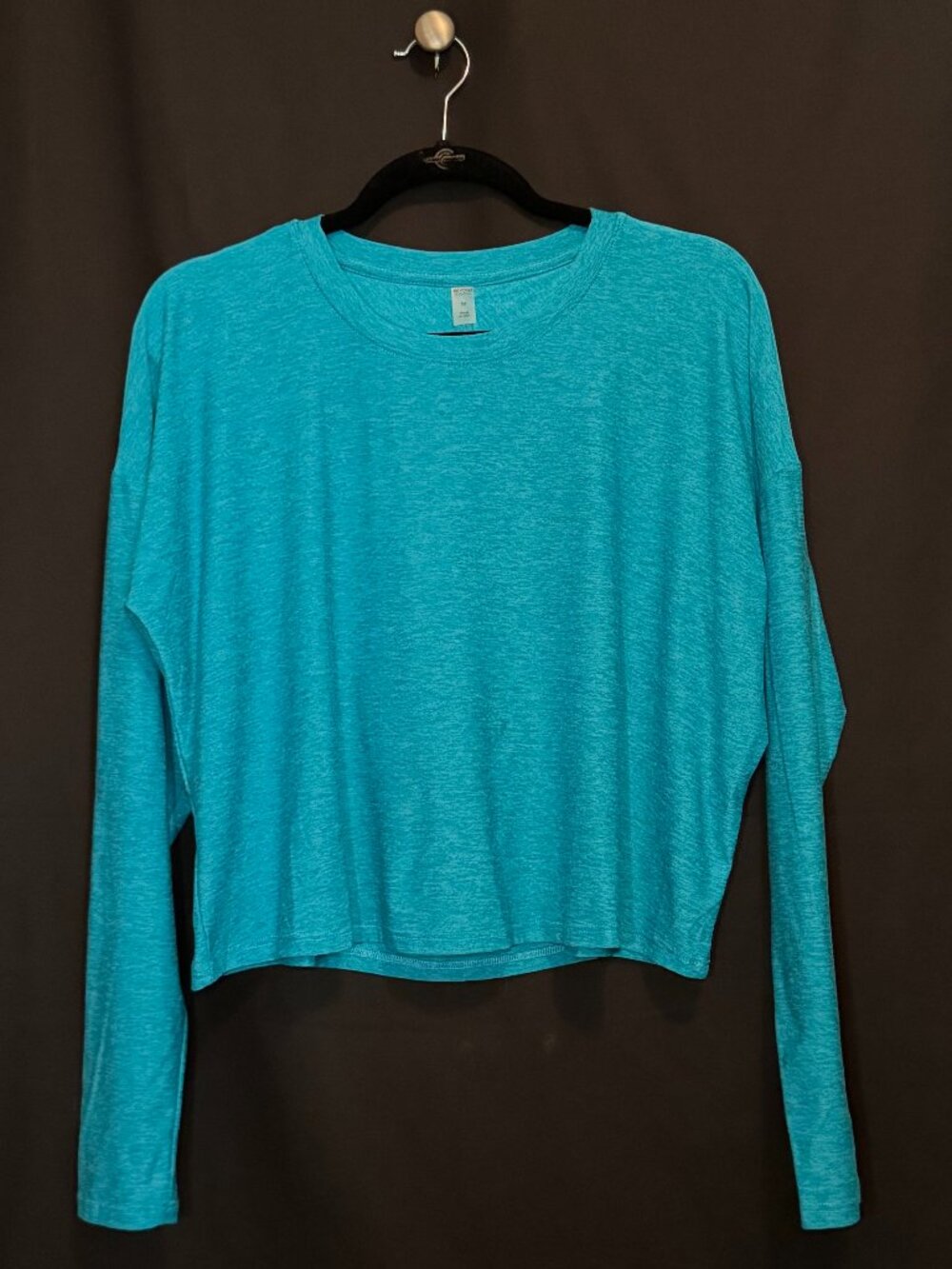 Beyond Yoga Cropped Long Sleeve - Med - Teal